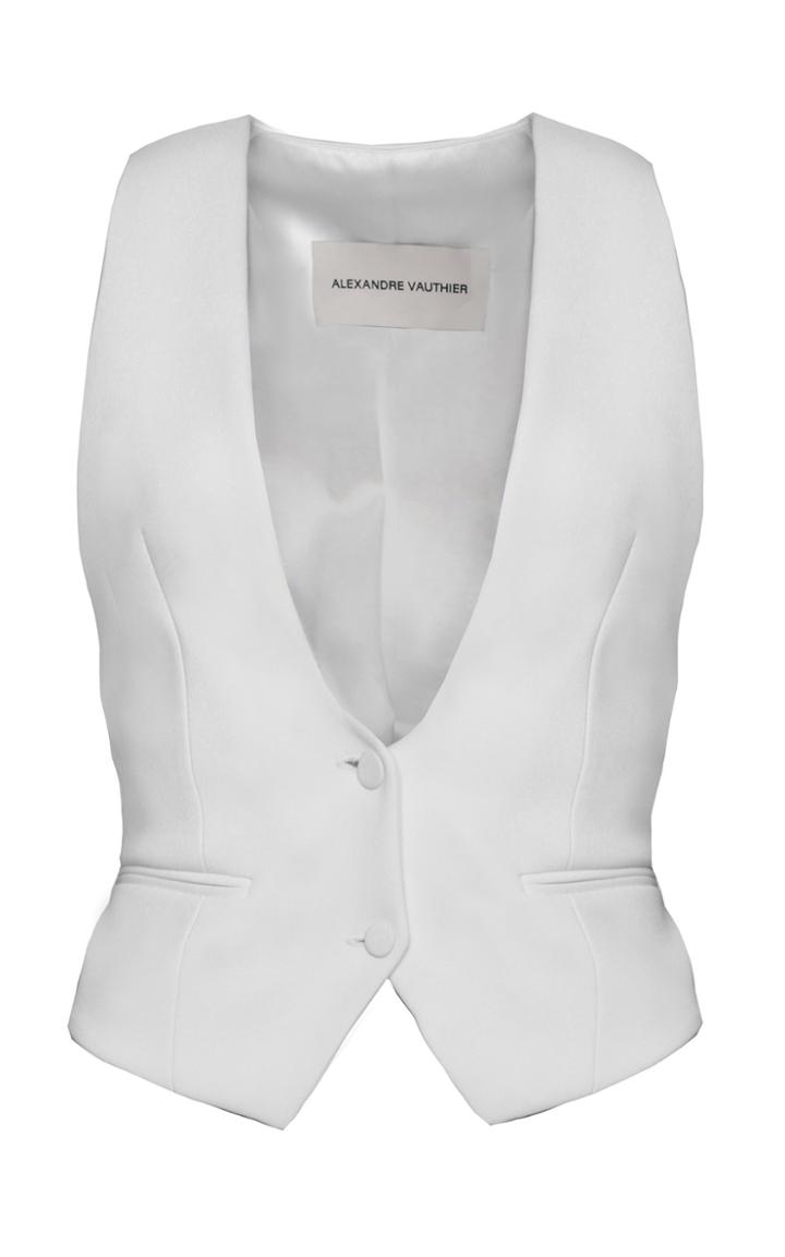 Alexandre Vauthier Satin Blazer Vest