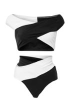 Oye Swimwear Lucette Colorblock Wrap Bikini Set