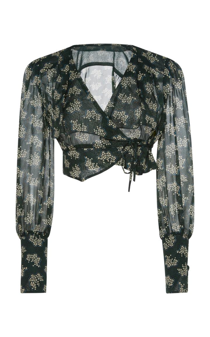 Anna Sui Floral Reef Top