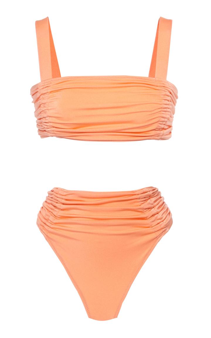 Oye Swimwear Alectrona Ruched Square Neck Bikini