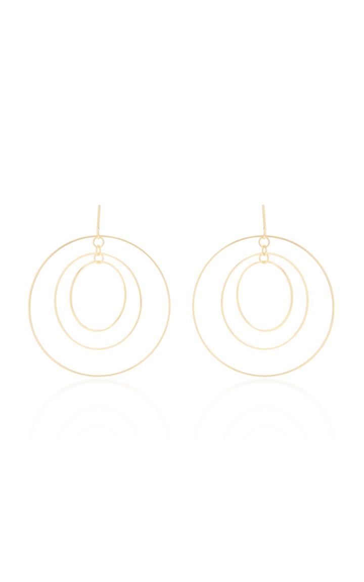 Tory Burch Square Wire Hoop Earring