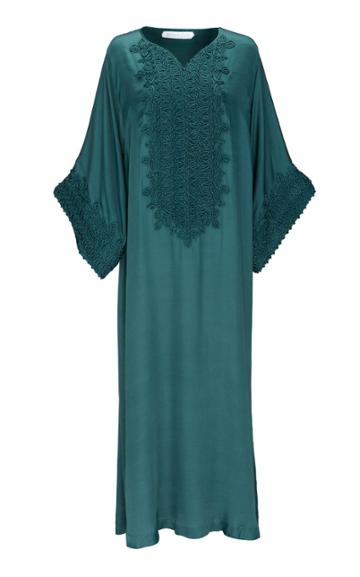 Bthaina Embroidered Jersey Caftan