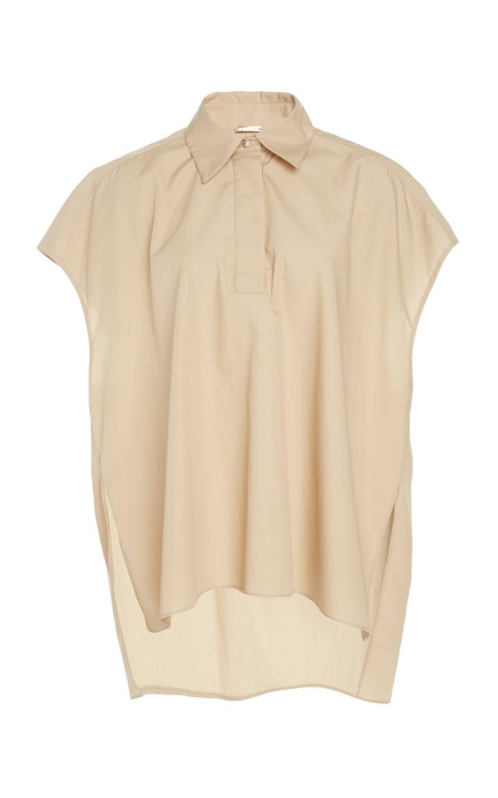 Adam Lippes Boxy Cotton Poplin Shirt