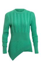 Maggie Marilyn The Rufus Asymmetric Knit Merino Wool Sweater