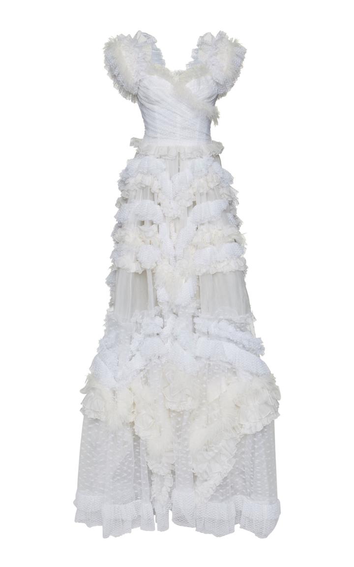 Dolce & Gabbana Flocked Tulle Gown