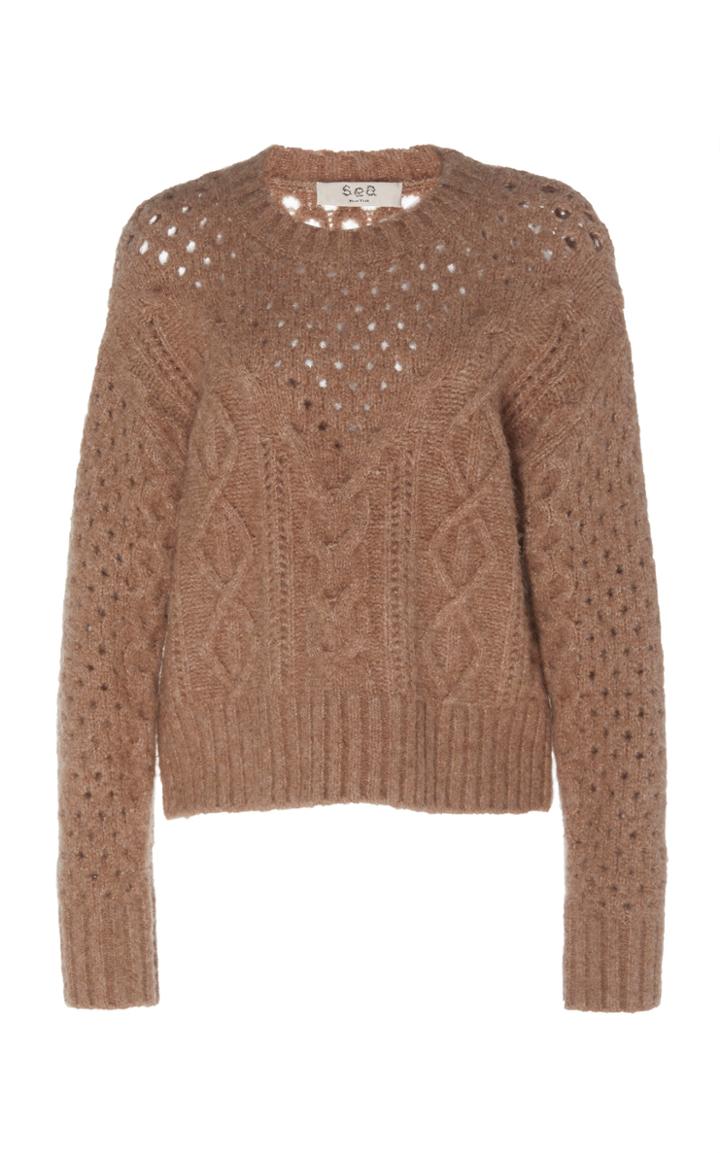 Sea Open Knit Sweater