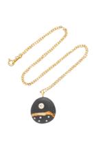 Cvc Stones Bonzai 18k Gold Beach Stone And Diamond Necklace