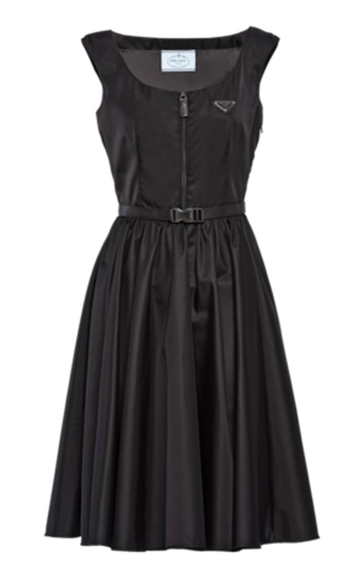 Moda Operandi Prada Re-nylon Gabardine Sleeveless Midi Dress