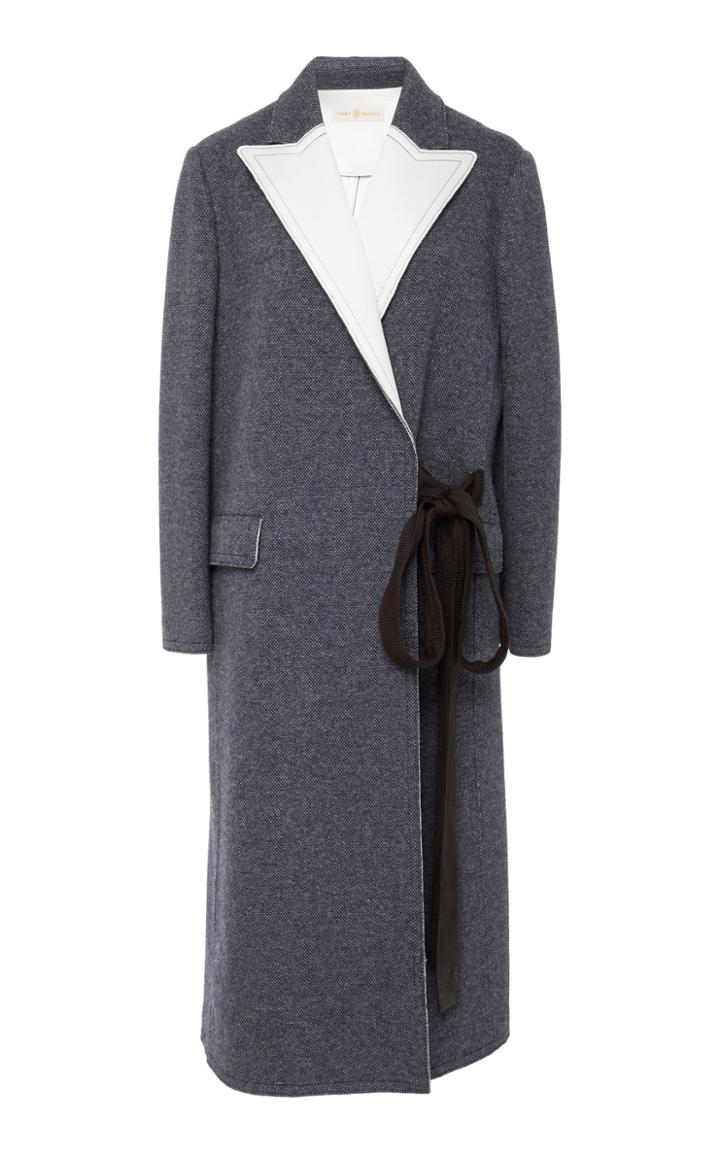 Tory Burch Harper Tuxedo Robe Coat