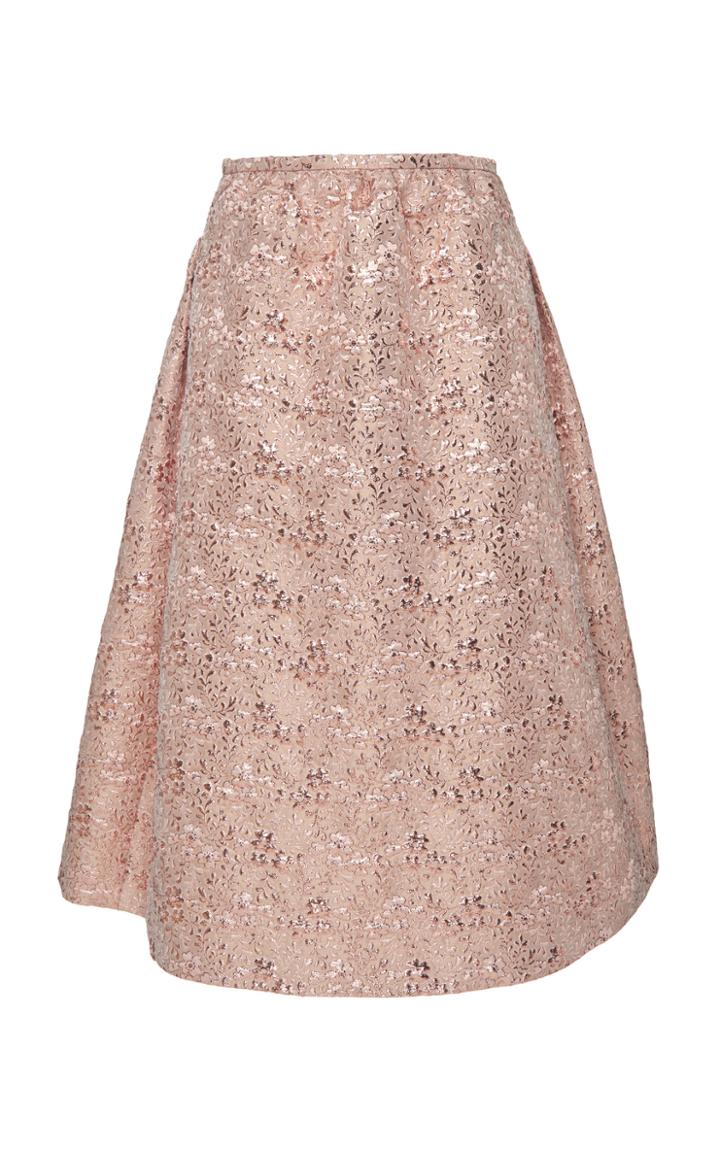 Rochas Ondisa Textured Midi Skirt