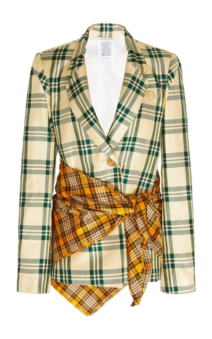 Moda Operandi Rosie Assoulin Sarong Wrap Silk-blend Jacket Size: 2