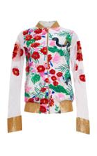 Roopa Sequin Embroidered Bomber Jacket