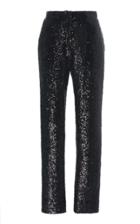 Costarellos Sequin-embellished High-waist Pants