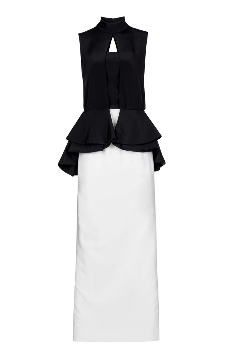 Bazza Alzouman Daphne High Neck Skinny Dress