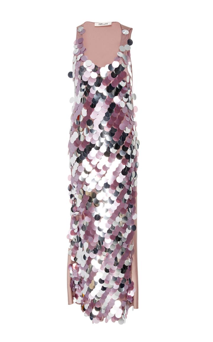 Diane Von Furstenberg Sequined Tank Dress