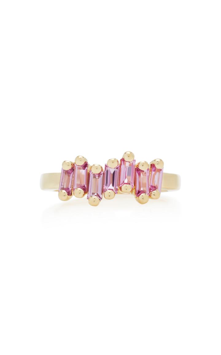 Suzanne Kalan 18k Yellow-gold And Pink Sapphire Ring