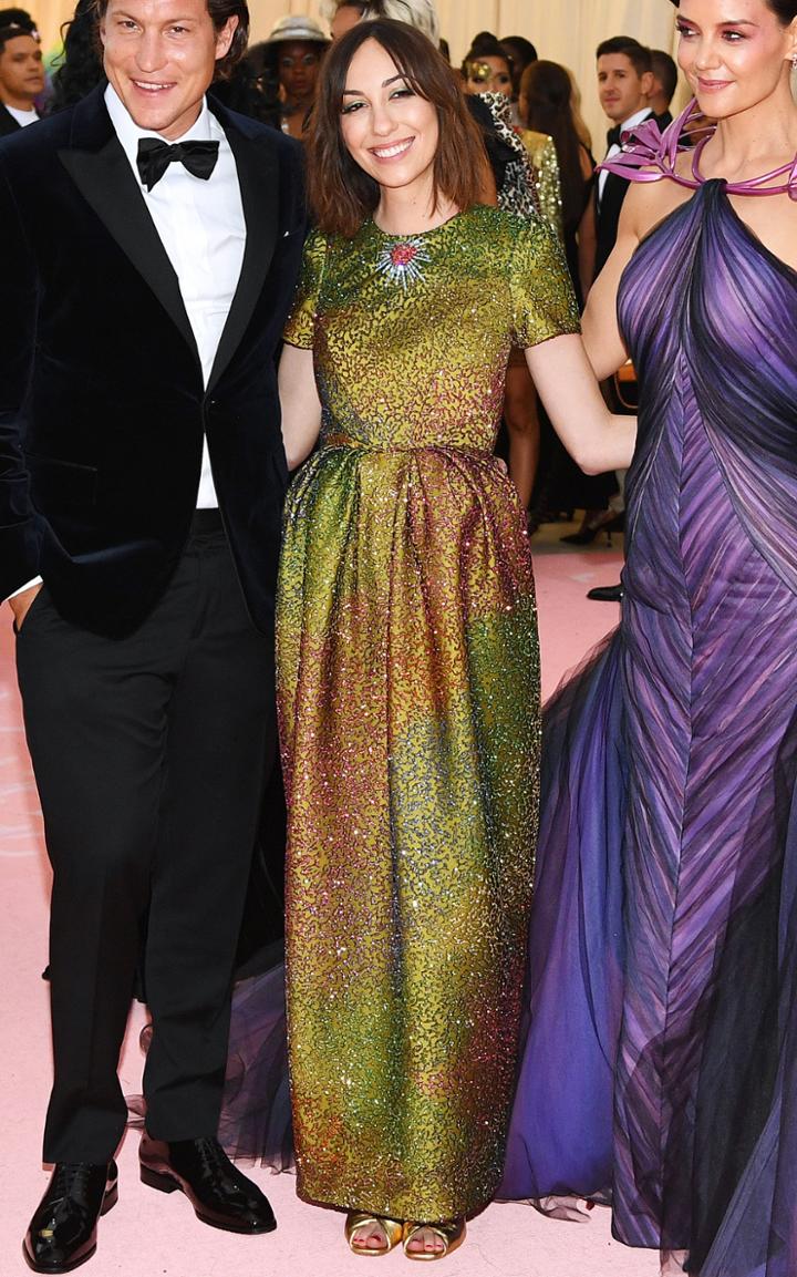 Zac Posen Chartreuse Duchess Satin Gown