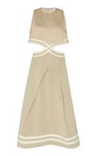 Jw Anderson Sleeveless Twill Cutout Dress