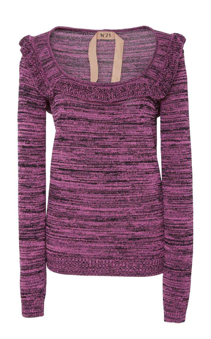 N 21 N&deg;21 Ruffled Neck Pullover