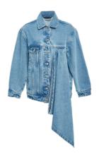 Victoria/tomas Draped Denim Jacket