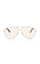 Victoria Beckham Oversized Aviator-style Metal Sunglasses