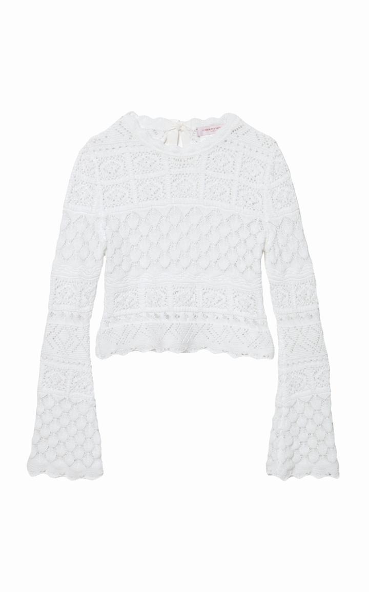 Moda Operandi Carolina Herrera Cotton Macram Top