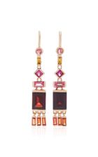 Jane Taylor 14k Rose Gold Tassel Multi-stone Earrings