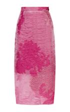 Malene Oddershede Bach Romona Floral Embroidered Midi Skirt