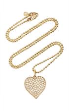 Sydney Evan Extra Large Pave Heart Charm