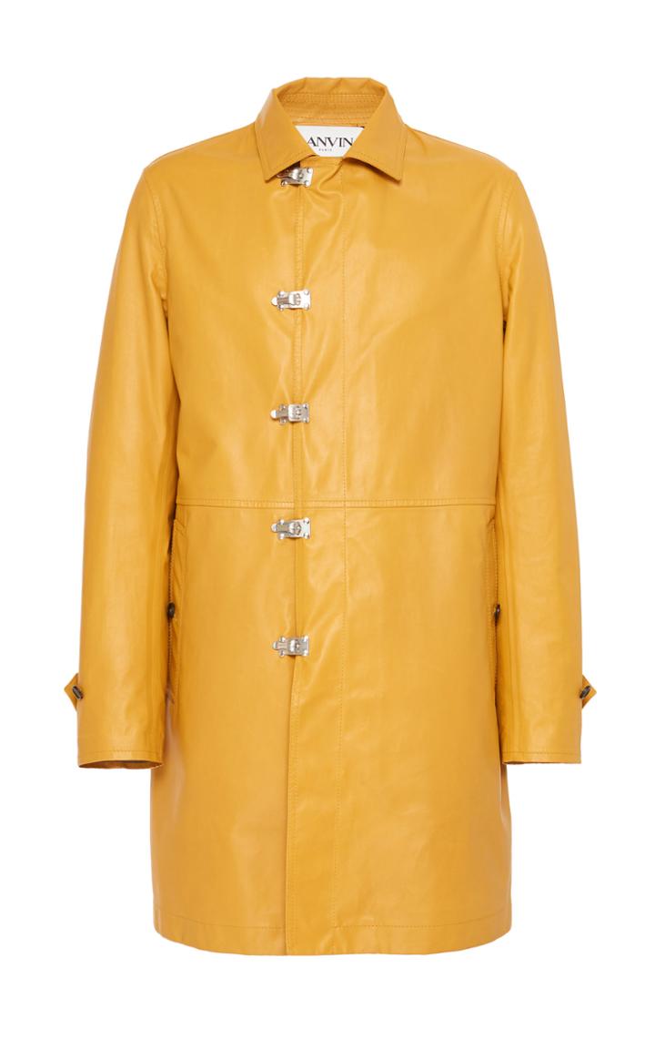 Lanvin Leather Overcoat