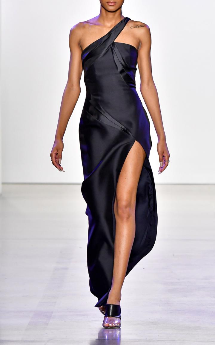 Moda Operandi Alitte One-shoulder Satin Dress