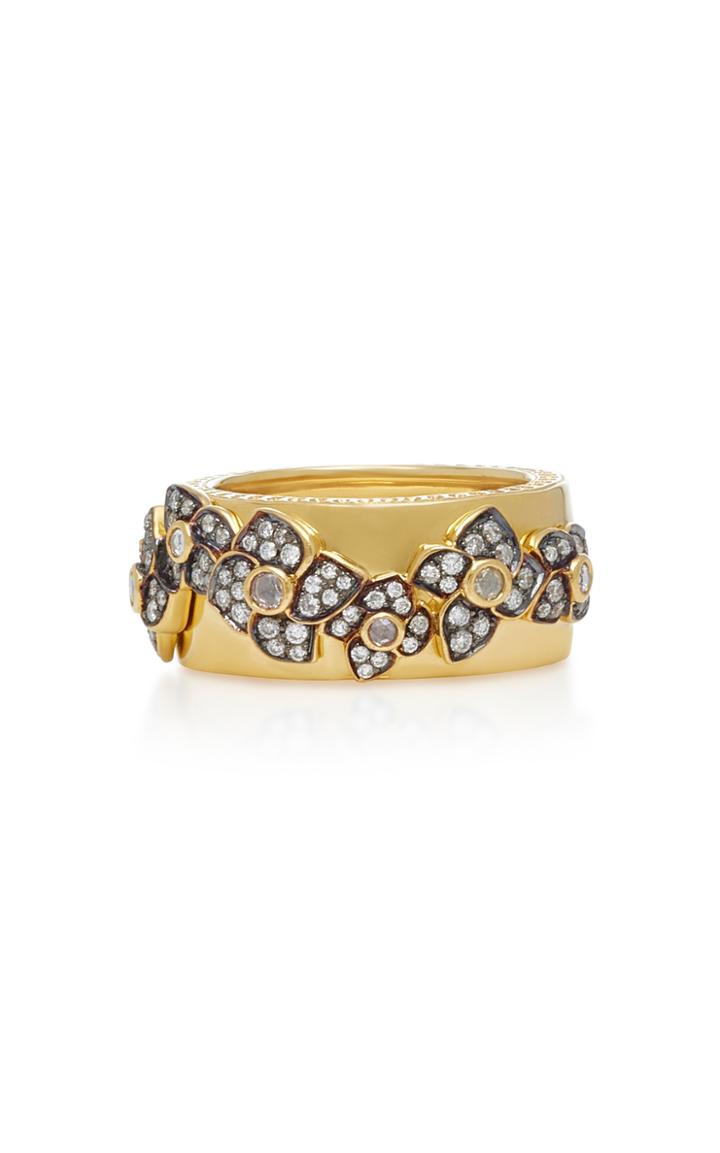 Sorellina 18k Gold Diamond Flower Ring