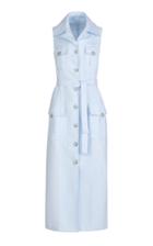 Giuliva Heritage The Mary Angel Belted Cotton-twill Midi Dress