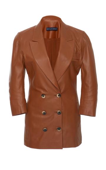 Zeynep Aray Leather Blazer
