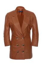 Zeynep Aray Leather Blazer