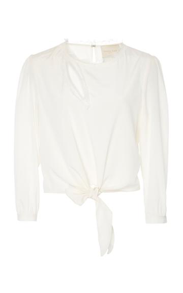 Sophia Kah Maria Beatriz Tie Front Blouse