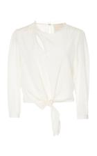 Sophia Kah Maria Beatriz Tie Front Blouse