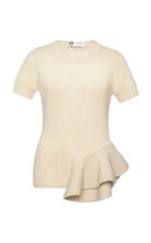 Lanvin Peplum Wool-blend Knit Top