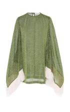 Attico A-line Wool-blend Feathers Dress