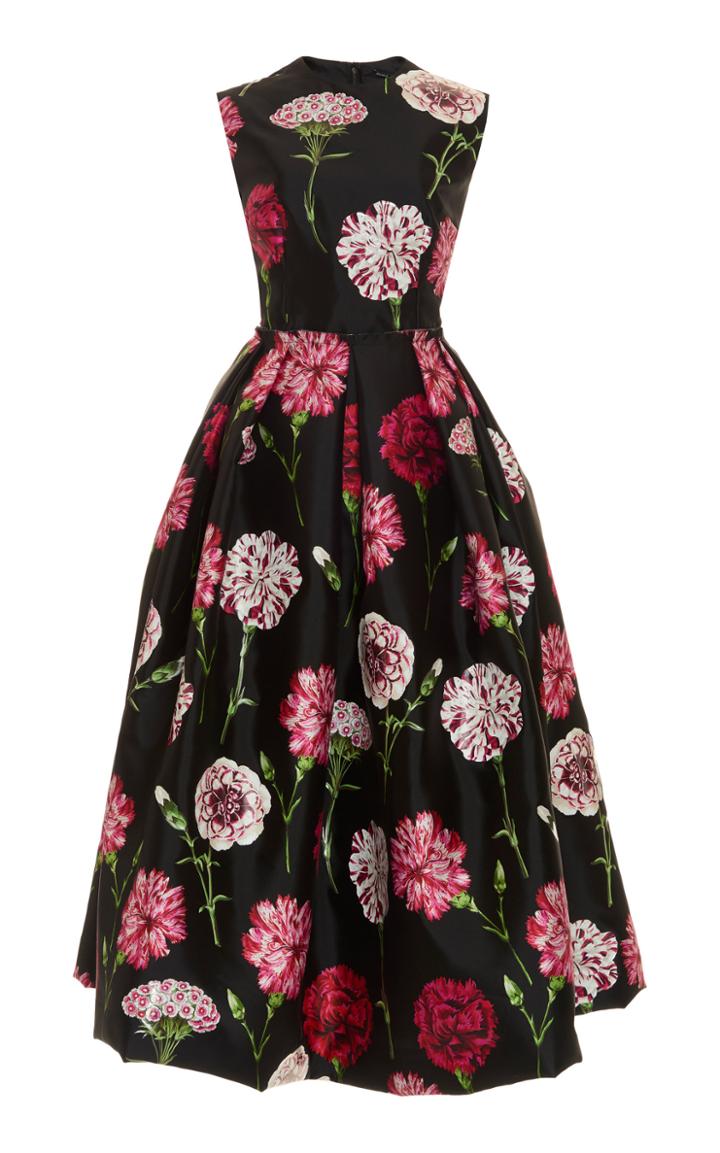 Dolce & Gabbana Floral-print Satin Gown
