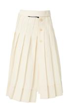 Moda Operandi Jacquemus Wrap-waist Pleated Linen Midi Skirt