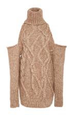 Hensely Melange Cable Knit Pullover