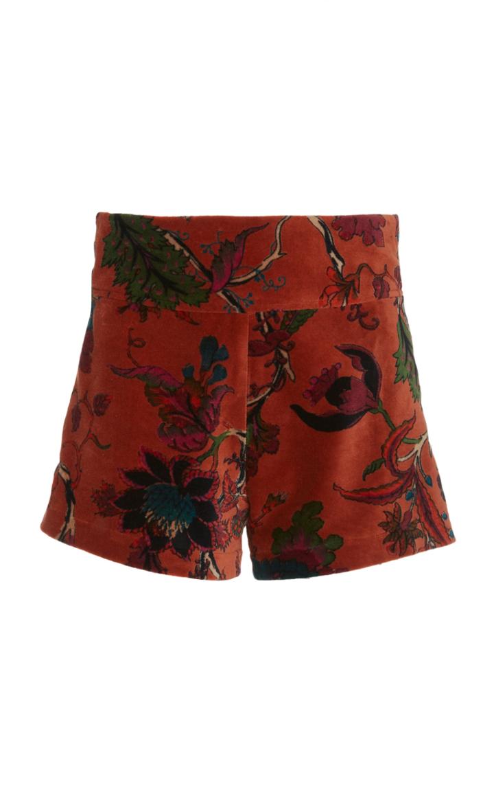Moda Operandi Alix Of Bohemia Brigitte Cinnamon Velvet Shorts