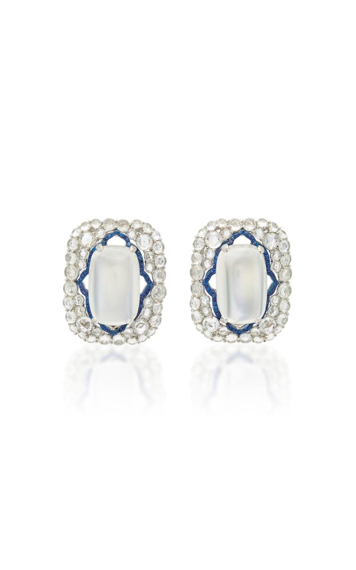 Arunashi One-of-a-kind Blue Moonstone Earrings