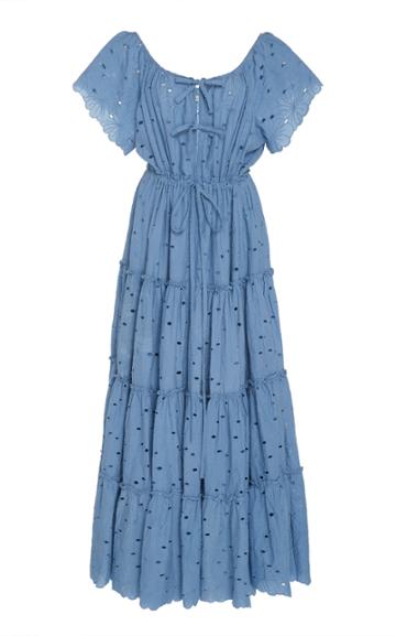 Innika Choo Alotta Gud Eyelet Maxi Dress Size: 0