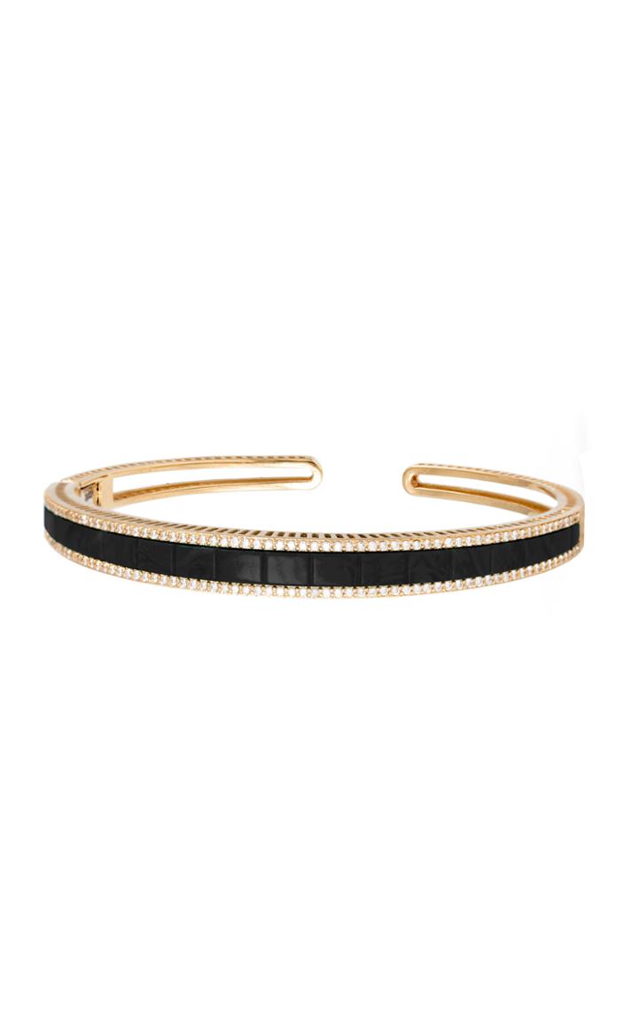 Moda Operandi L'atelier Nawbar 18k Yellow Gold Sandwiched Onyx Baguette Bangle