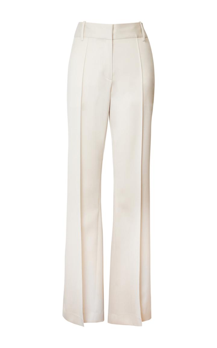 Alejandra Alonso Rojas Flared-leg Slim Wool Trousers
