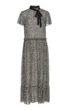 Red Valentino Leopard-print Silk-blend Maxi Dress