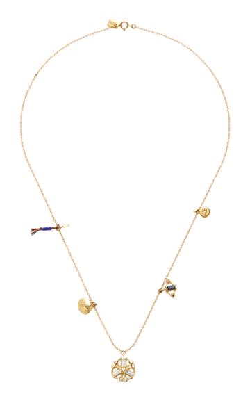 Scosha Kaleidoscope 10k Gold, Diamond And Sapphire Necklace