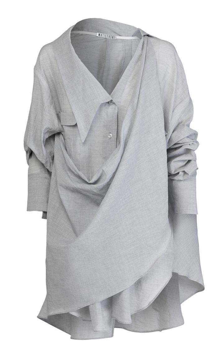 Moda Operandi Maticevski Aprreciate Oversized Cotton Top Size: 10